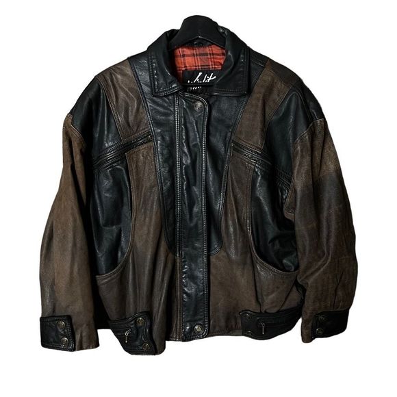 VTG Winlit Leather Jacket Large - Picture 1 of 6